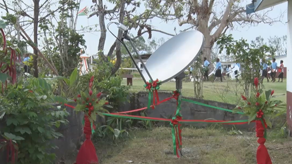 Lycee de Luganville, satellite dish